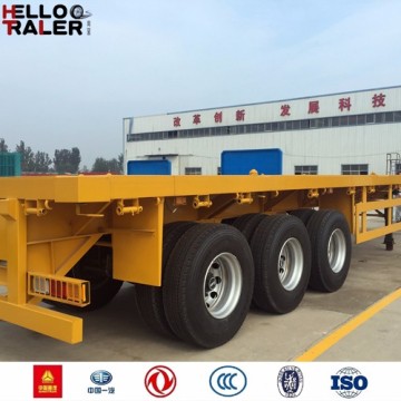 40 Tonnes New 3 Axles Flatbed Container Semitrailer