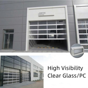 Marco de aleación de aluminio Perspectiva comercial de puerta transparente