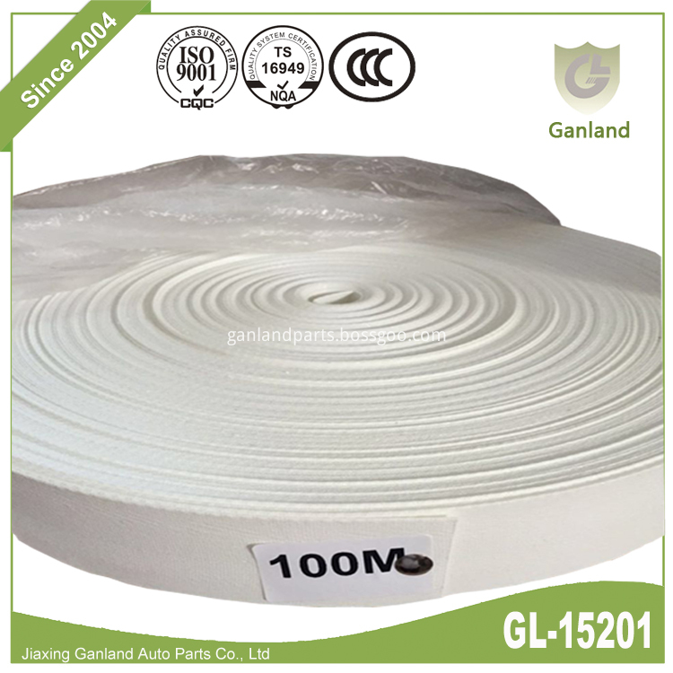 White Polypropylene Webbing GL-15201 