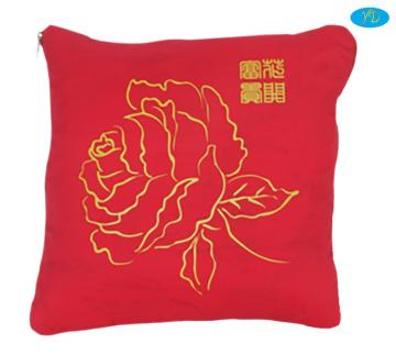 Rich flower throw pillow quilt