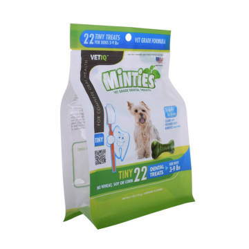 Recycling pet treat pouch with side gusset window