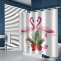 Flamingo Wodoodporna zasłona prysznicowa Animal Bird Łazienka Decor