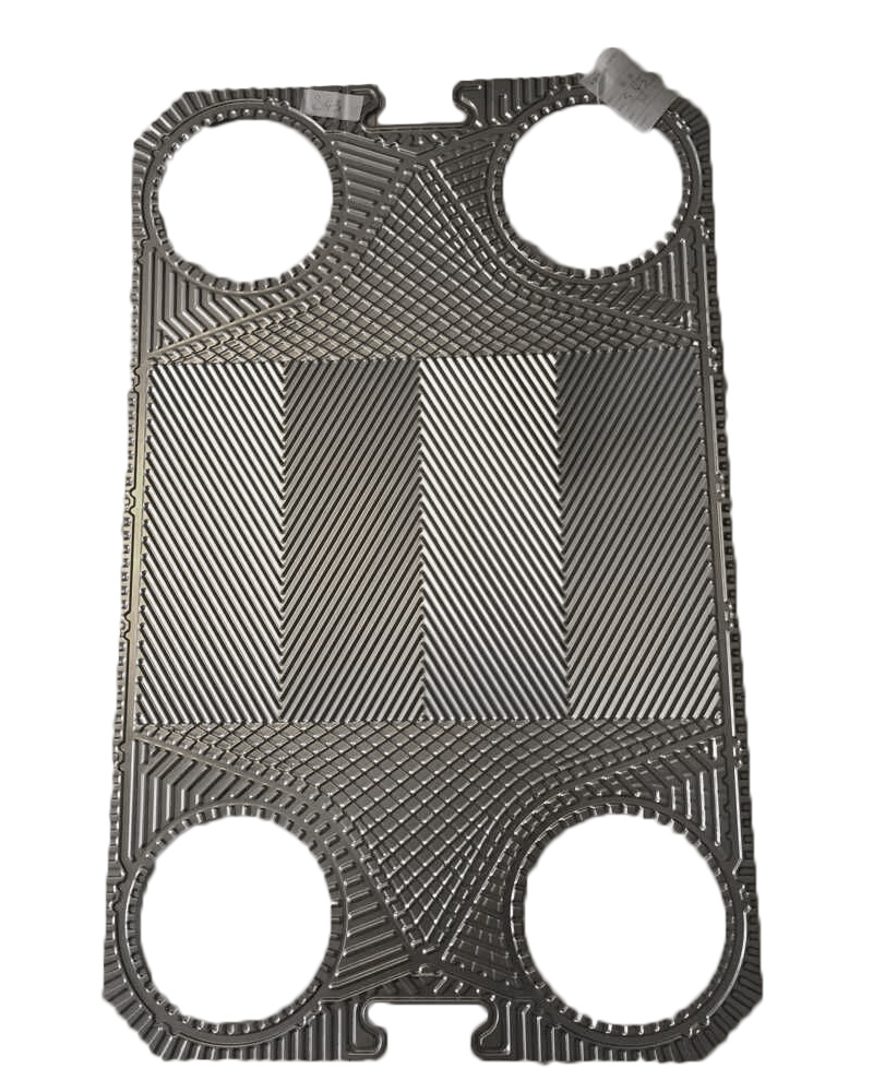 Stainless steel low-theta plate heat exchanger plate S43