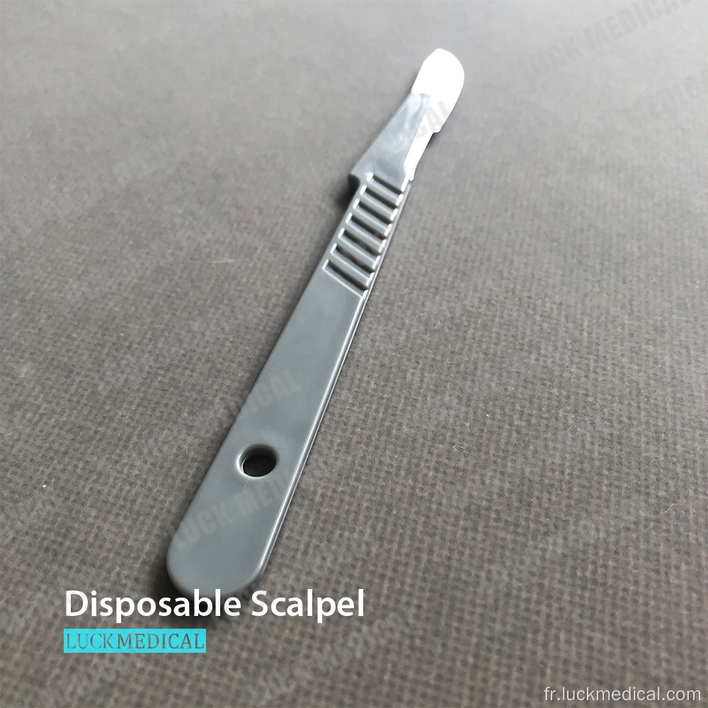 Scalpel et lame chirurgicales médicales jetables