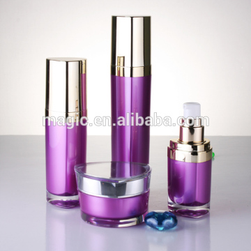Triangle shape acrylic Lotion bottles and cosmetic jar