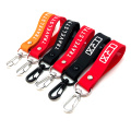 Rubber Keychain Brand Name Soft Silicone Wristband Keychain