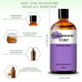 Óleo essencial violeta orgânico 100% puro para anti -inflamação, corpo, pele