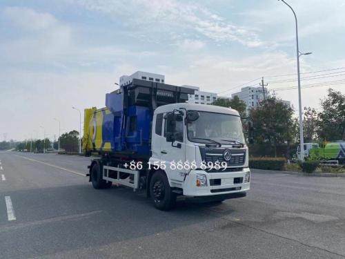 Dongfeng Tianjin cuộn trên xe tải rác
