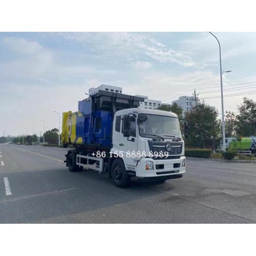 Dongfeng Tianjin cuộn trên xe tải rác