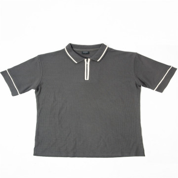 WFF03-Grey waffle mesh tshirt