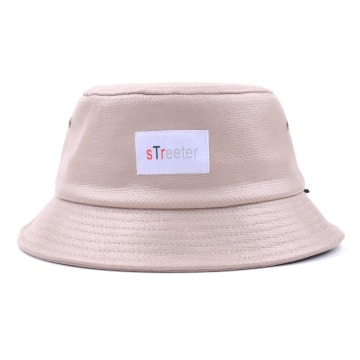 cheap custom leather bucket hat/plain bucket cap hat/bucket cap&hat