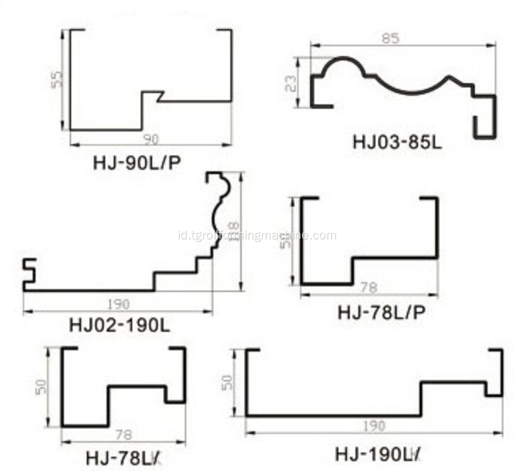 Kusen pintu sepenuhnya otomatis roll membentuk mesin