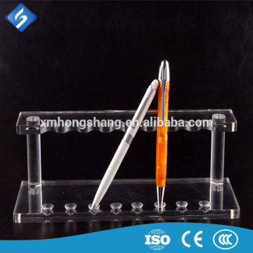 Supermarket cheap ctystal glass pen holder acrylic pen holder