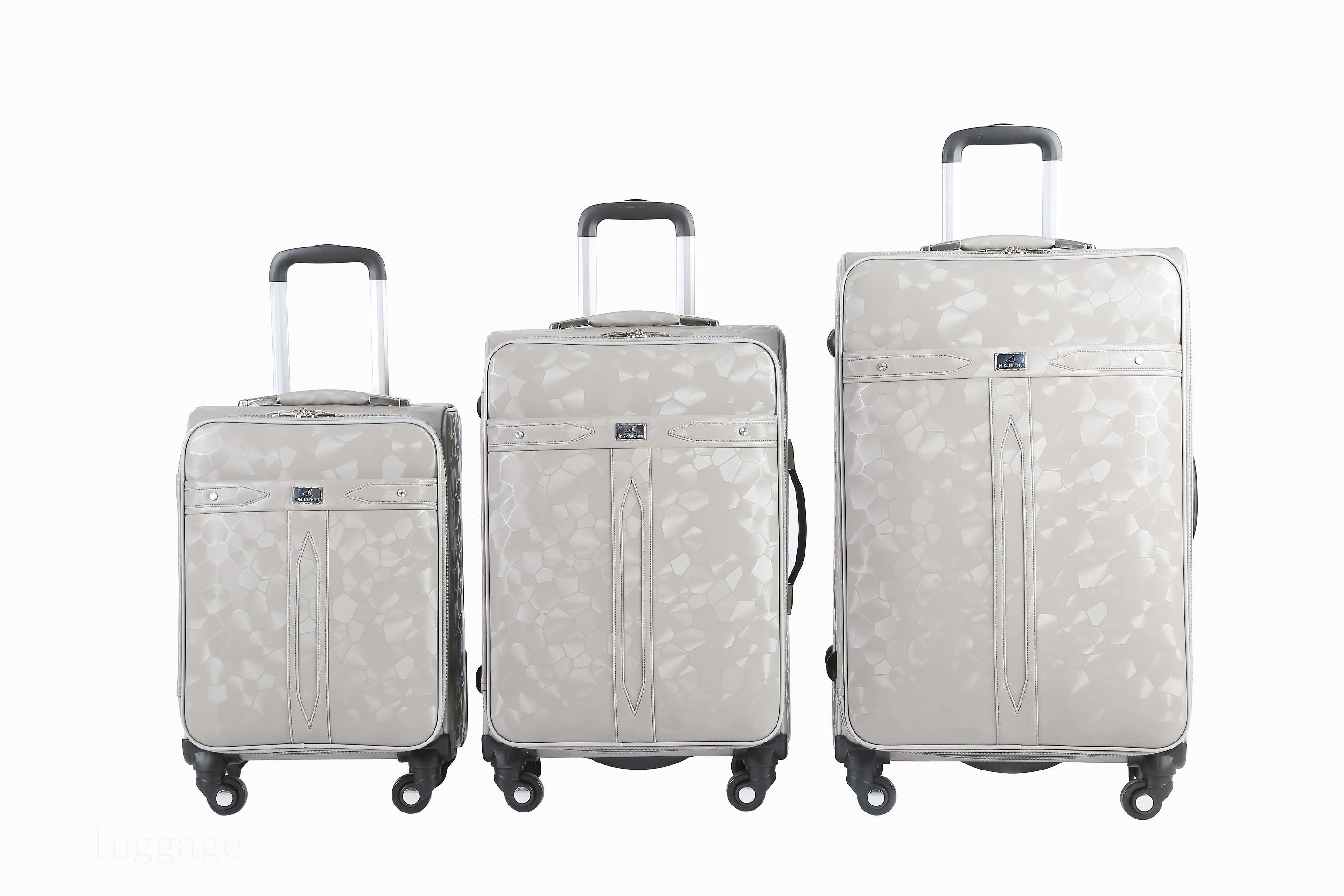 3186# PU luggage bags