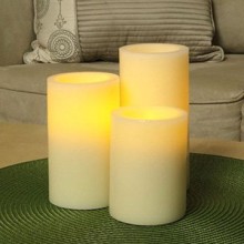 flat top battery operated flameless LED candle