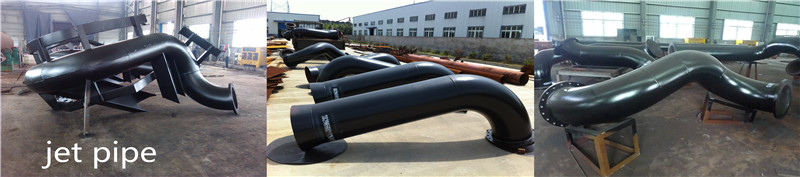 Jet steel dredger pipes