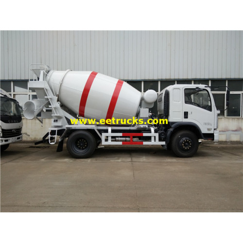 3ton 4x2 Used Concrete Mixing Trucks