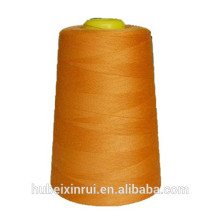 Dyed polyester color yarn