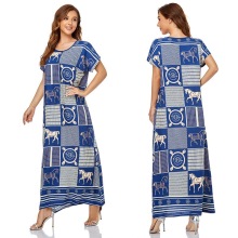100% Rayon gewebtes Druckdesign Damen Abaya