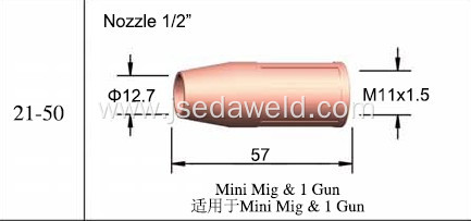 TWC 21-50 Welding Nozzle