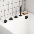 Mini bañera rectangular vertical móvil estilo japonés