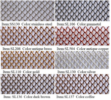 metal wire mesh curtain /metal coil drapery