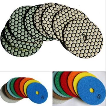 Flexible Diamond Floor Marble Granite Dry Polishing Pad