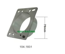 CNC Machined 76mm Car Air Intake Adapter