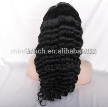 Aliexpress hair human hair full lace wig loose wave Indian human hair full lace wig