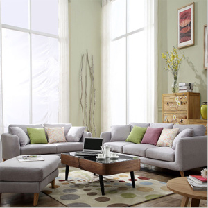 Sofa Ruang Tamu 3-Piece Linen Sofa Set