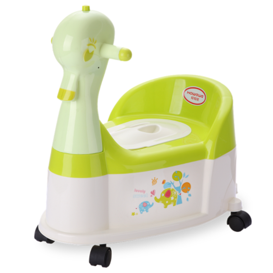 H8496 Duck Filastik Baby Potty kujera Tare da Wanka