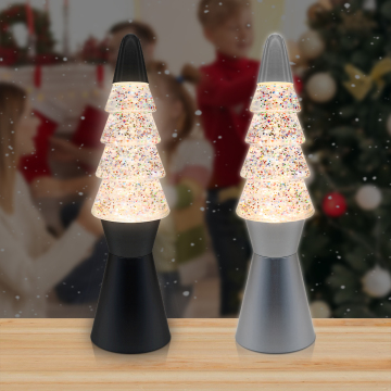 Christmas Tree Glitter Lamp: Festive Desktop Decoration and Night Light