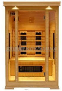 2person infrared ceramic sauna cabin,1700W