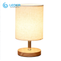 LEDER Schreibtischlampe aus Holz