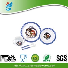 PP Children Two Section Round Dinner Set Kids Dinnerware