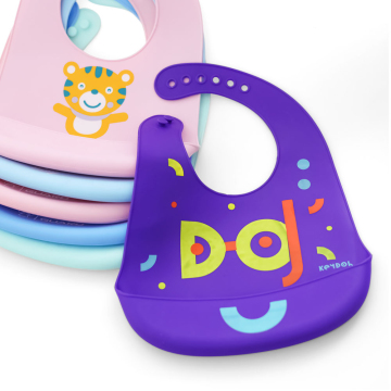 Easily Clean Silicone Baby Bibs - Waterproof Bibs for Babies