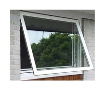 Customized Guangdong Double Tempered Glass Awning Windows and Aluminum Blind Casement Operators