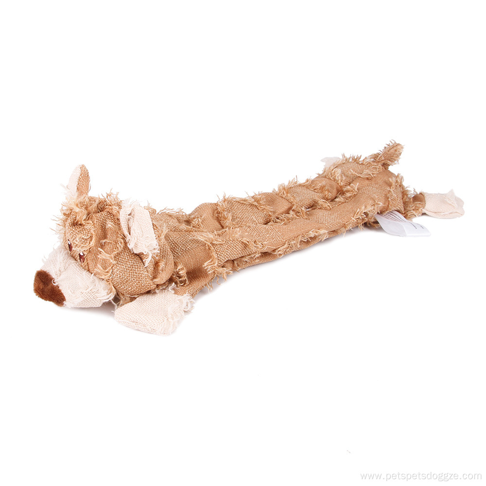 Animals Shape Squeaky Plush Dog Chew Toys