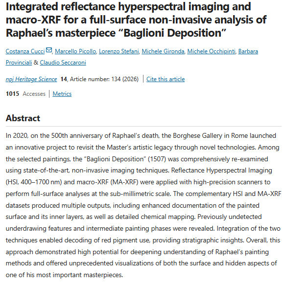 用於藝術品保護的高光譜成像 Hyperspectral Imaging for Art Conservation