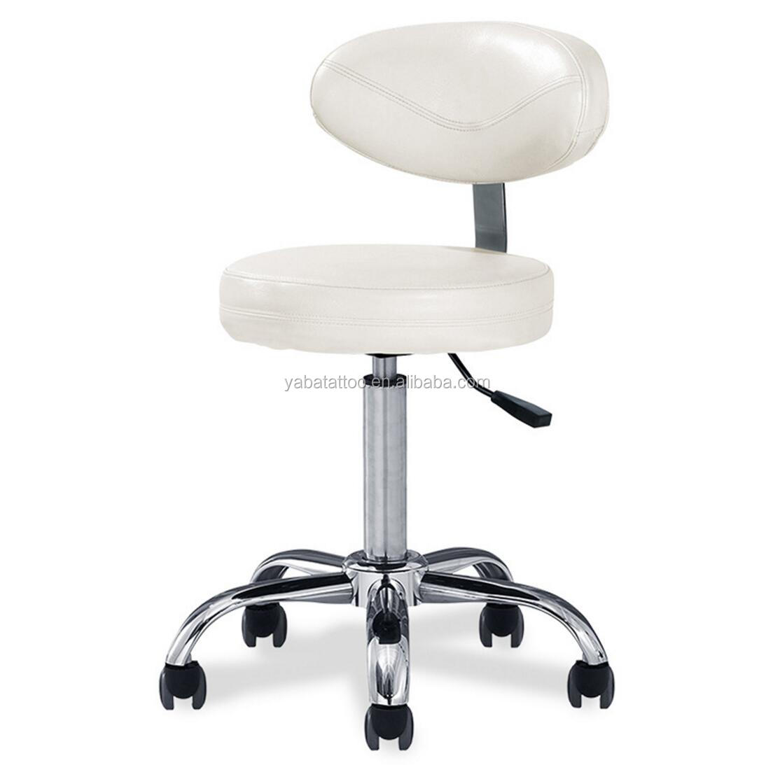 Hydraulic Adjustable Tattoo Salon Rolling Stool Chair Massage Spa Swivel Opt