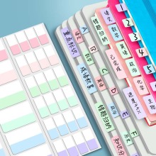 Multicolor Sticky Writable Repositionable Index Tabs