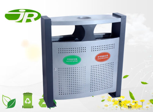 outside large metal recycling receptacles for sales