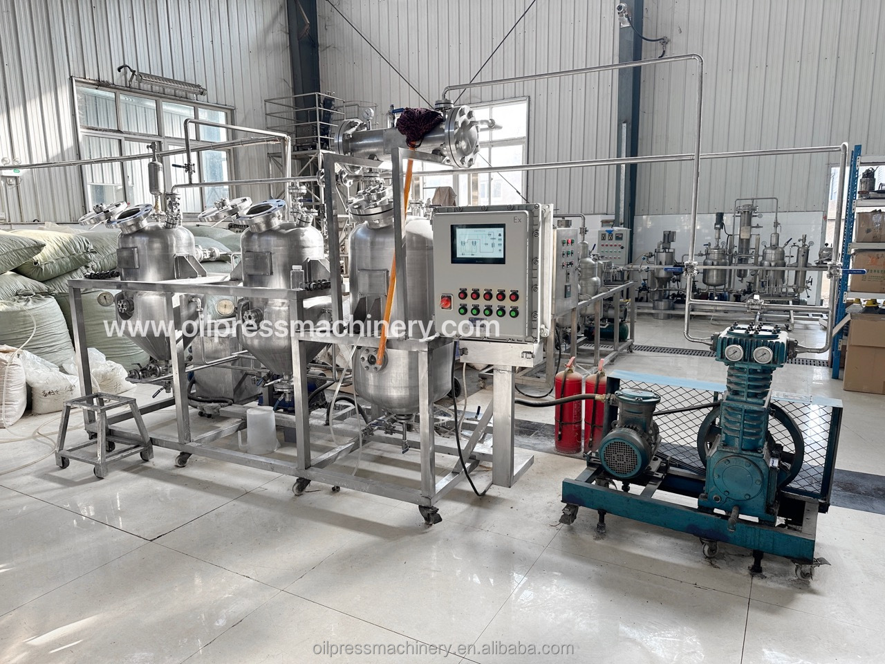 Ethanol Extractor Hexane Butane Solvent Extraction Machine, High ...