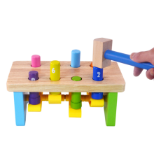 Colorful Pegs, Assembly Models, and Wooden Toys: Interactive Learning through Knocking Pound Hammers