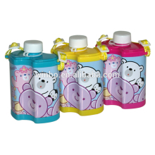 Heart water bottle with tin /unique bottle