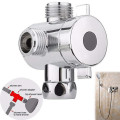 3-Way Adapter Diverter Valve Adjustable Shower Head Arm Mounted Diverter Valve Bathroom Plastic holder Accessory