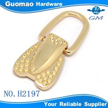 Gold decorative zinc alloy metal bag handle