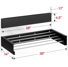 Collapsible Wall-Mounted Aluminum Rods Laundry Drying Rack