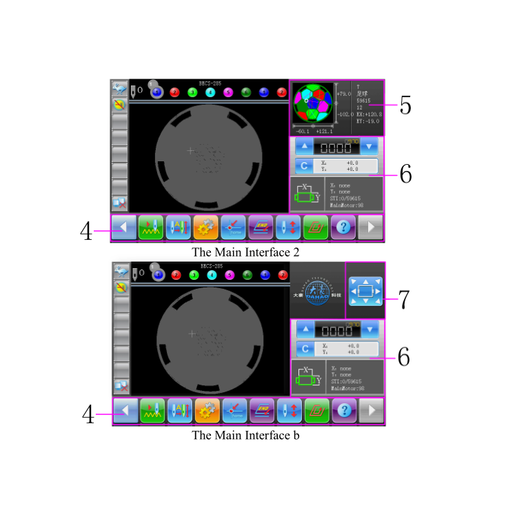 Dahao 285A Embroidery Software operating system