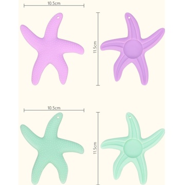 Newest Starfish Shape Baby Chew Silicone Safety Teether